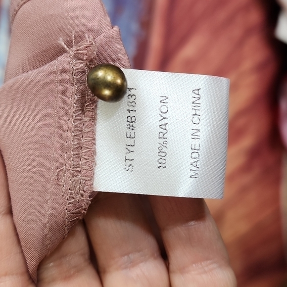 𝅺jodifl embroidered baby doll shirt size M - Picture 8 of 9